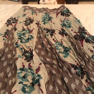 Free People flowing gypsy skirt